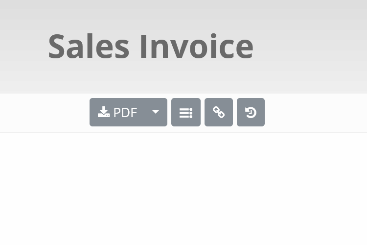 Animation of creating invoice with one click