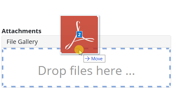 animation of pdf files dragged into attachment controls